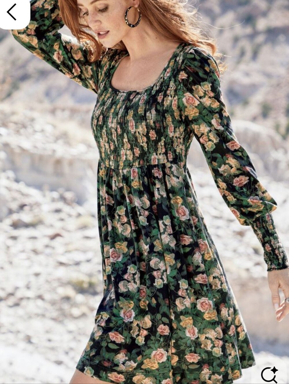 Peruvian Connection Smocked Dress